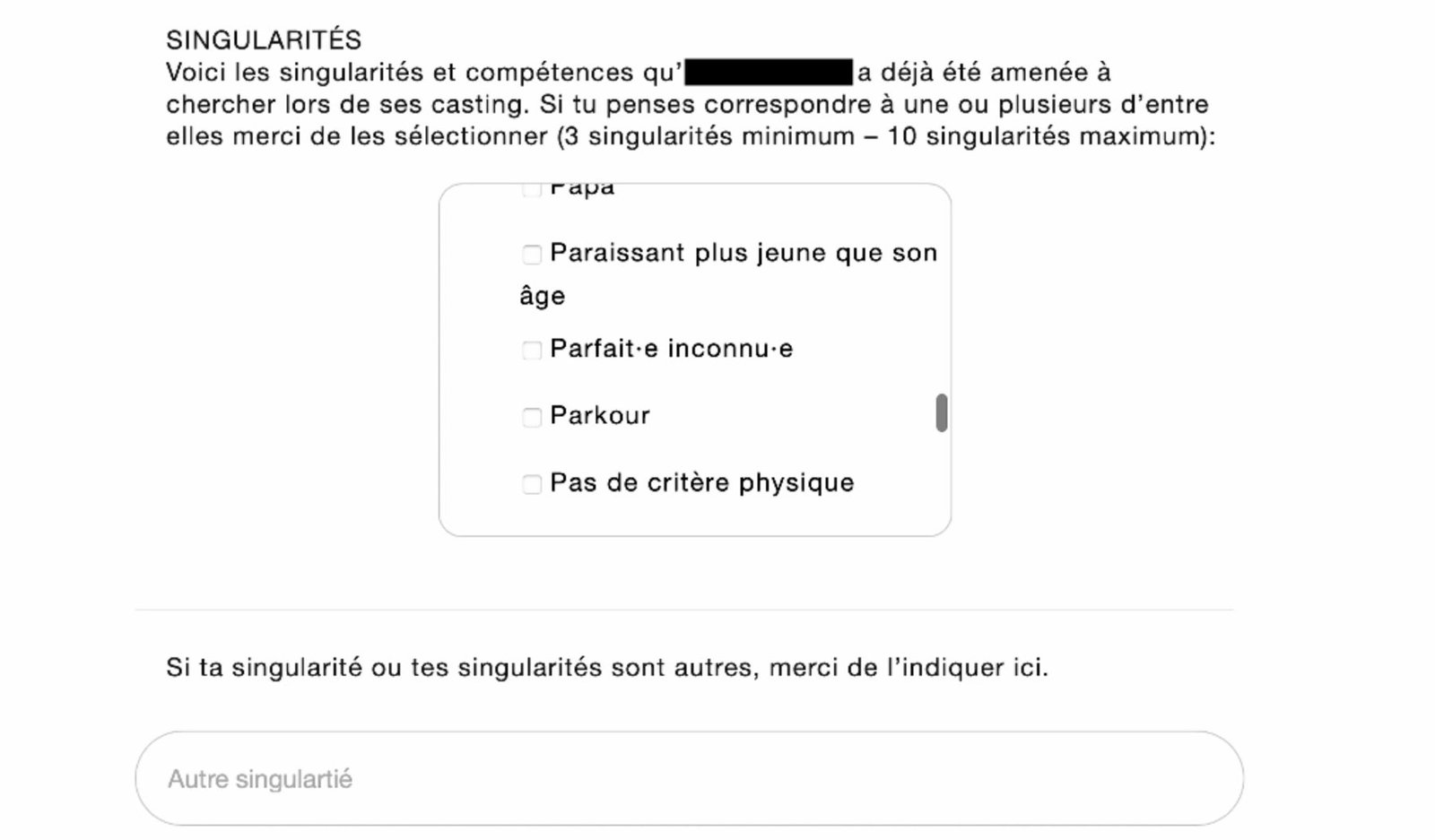 Singularités