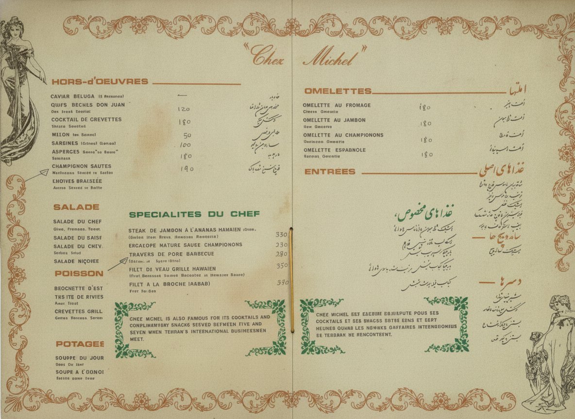Bill of Fare